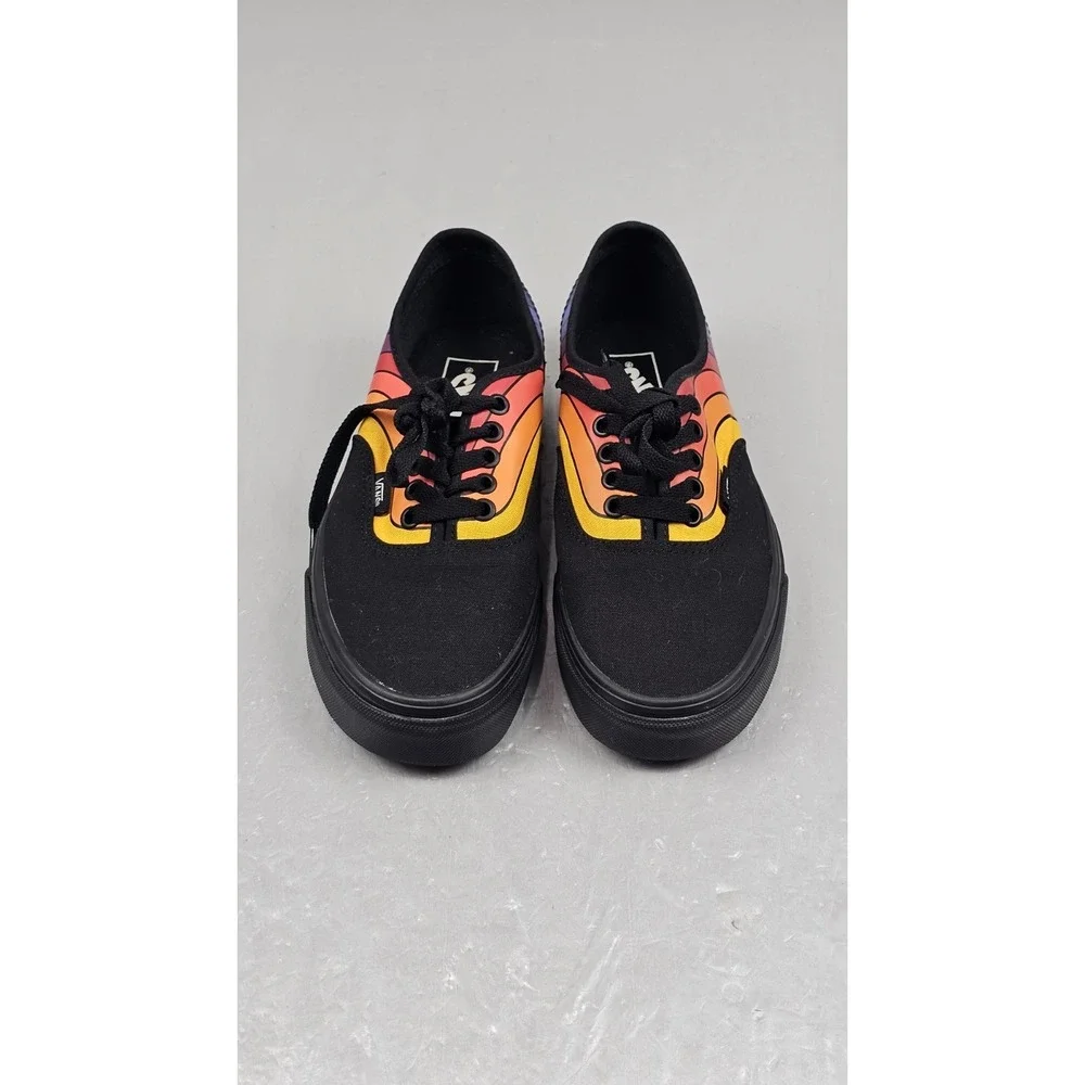 Vans Authentic Sneakers Mens 7 Womens 8.5 Black 'Refract‎ Rainbow' VN0A2Z5IWN7